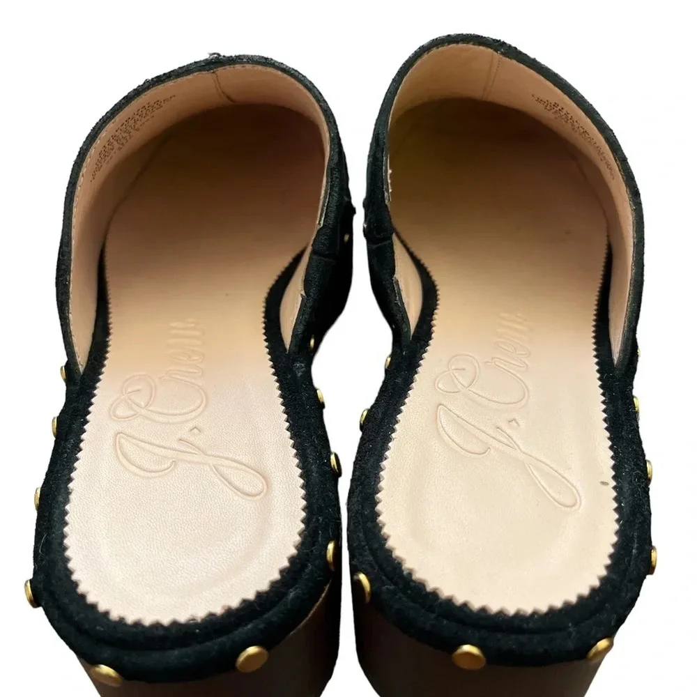 J. Crew Black Suede  Dakota Clogs size 7 - Picture 5 of 9